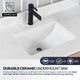 San Bath Vanity with Stone Top, Fir Wood Brown, 36", Single Vanity, With Mirror