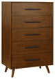 Emery Pecan 5 Drawer Chest