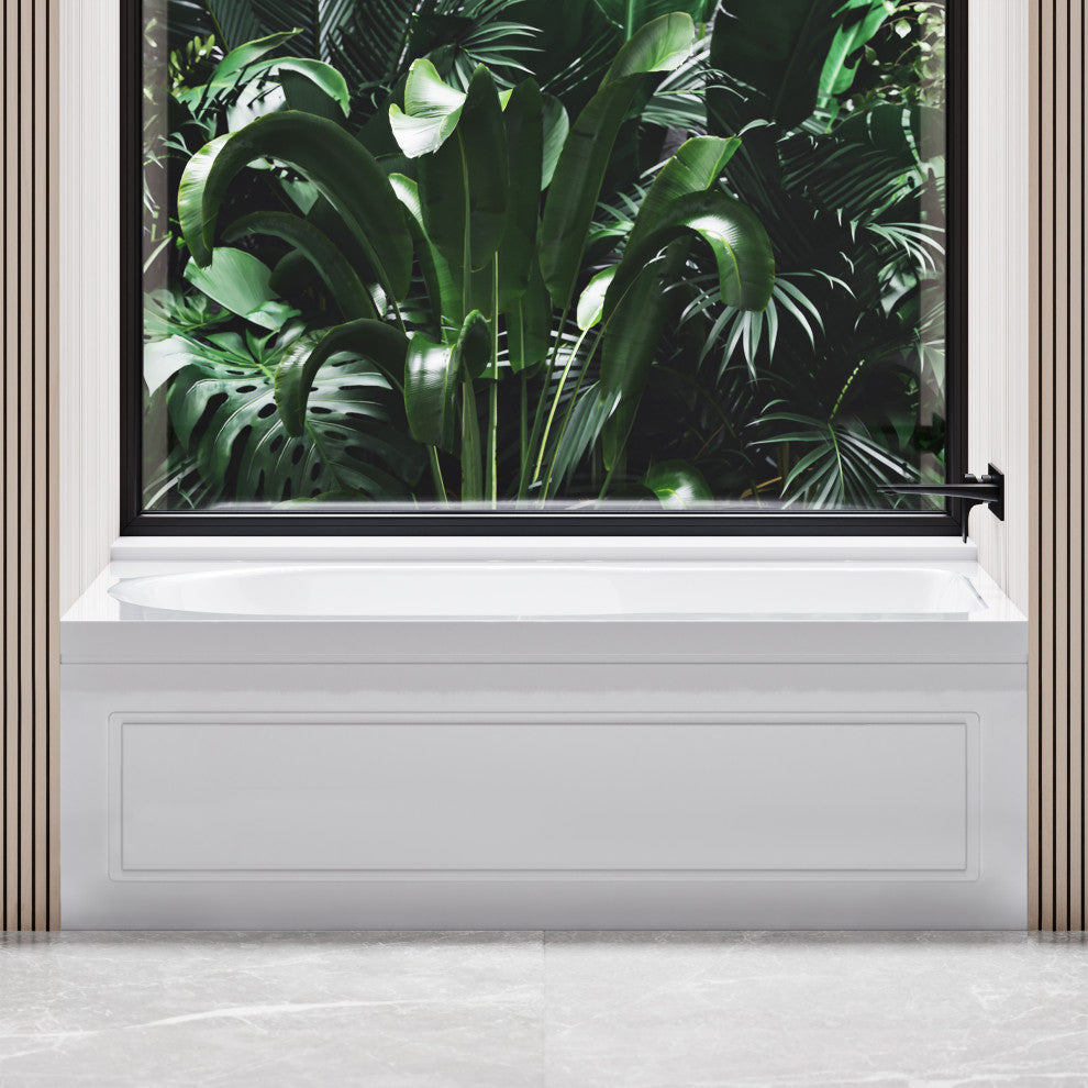 Concorde 60"x32" Acrylic, Alcove, Left-Hand Drain