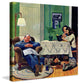"After Dinner at the Farm" Painting Print on Canvas by John Falter