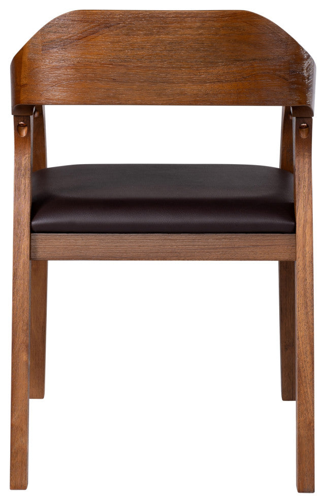 Boraam Rasmus Dining Armchairs, Chestnut Wire-Brush, Set of 2