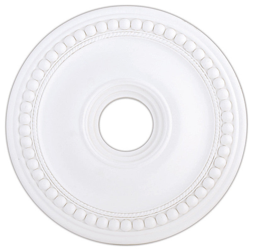 Wingate Ceiling Medallion, White, White