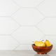 Textile Basic Kayak White Porcelain Floor and Wall Tile