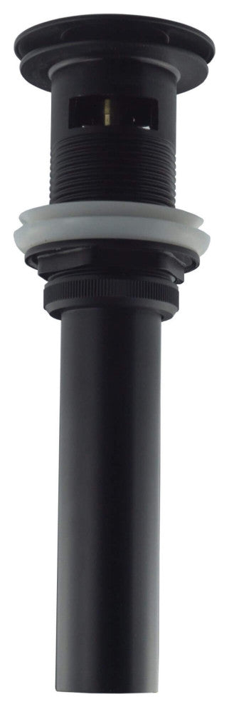 Fine Fixtures Pop-Up Bathroom Sink Drain With Overflow, Black