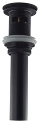 Fine Fixtures Pop-Up Bathroom Sink Drain With Overflow, Black