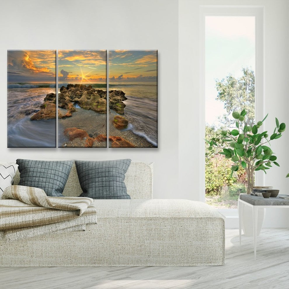 Ready2HangArt 'Spellbound' Triptych Canvas Wall Art, 40"x20"