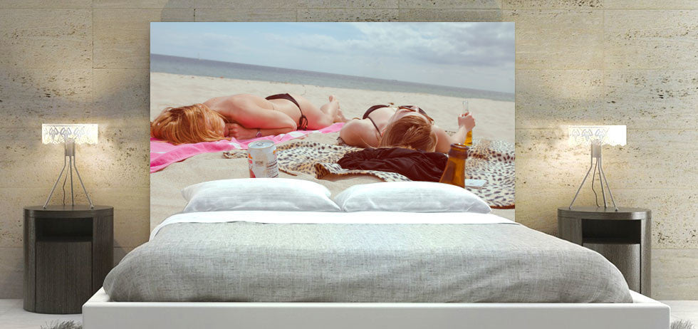 "Girls On Beach" Headboard