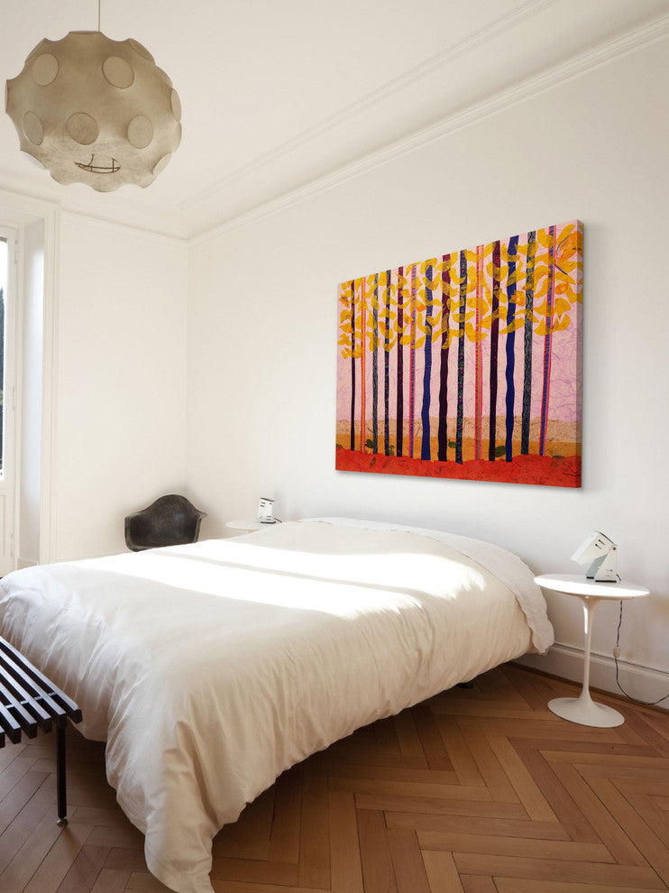 "Dusk Woods" Painting Print on Canvas by Lisa Mee