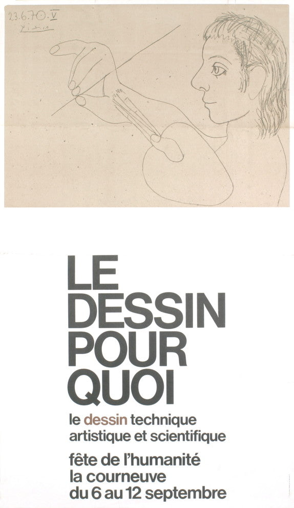 Pablo Picasso, Le Dessin Pour Quoi, 1973