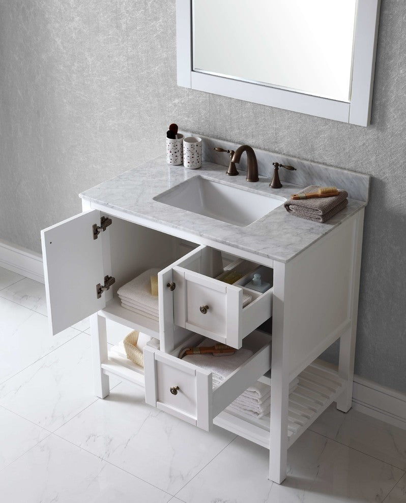 Winterfell 36" Single Bathroom Vanity Set, White
