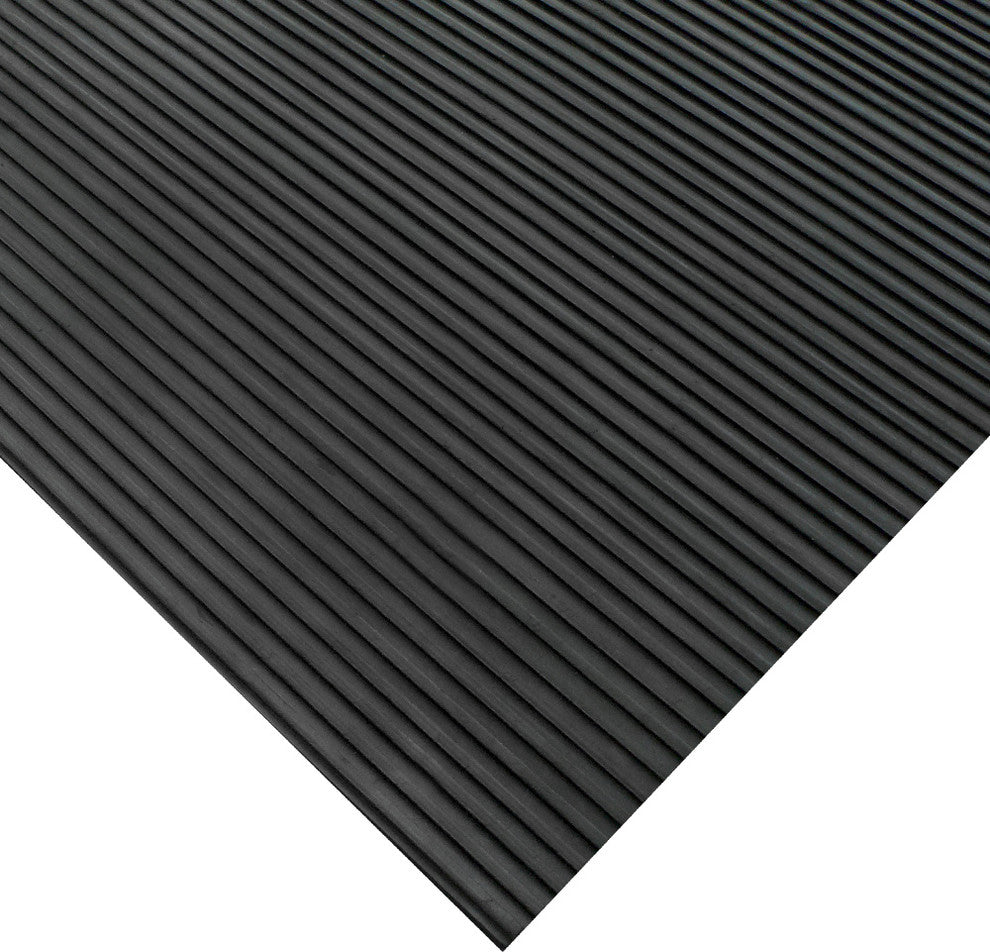 Ramp Cleat Non-Slip Outdoor Rubber Mats, 1/8 Thick, 3'x20' Floor Mat
