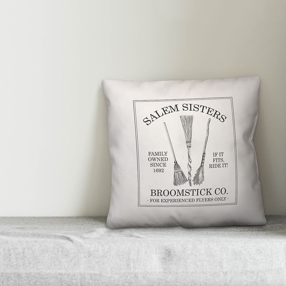 Salem Sisters 16"x16" Throw Pillow