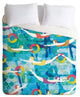 Deny Designs Sam Osborne Swimming Gala Duvet Cover - Lightweight