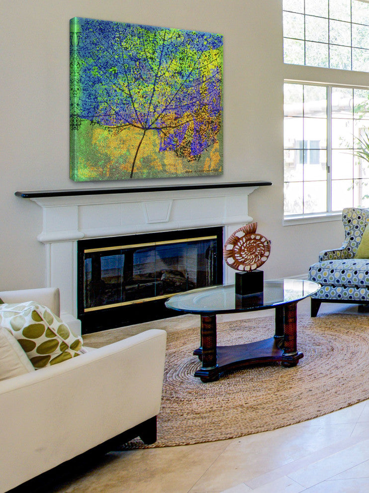 "Cottonwood Leaf II" Painting Print on Canvas by Chris Vest