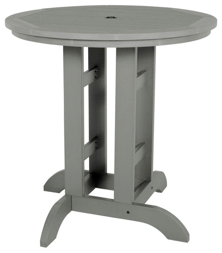 Lehigh 3-Piece Round Dining Set, Coastal Teak