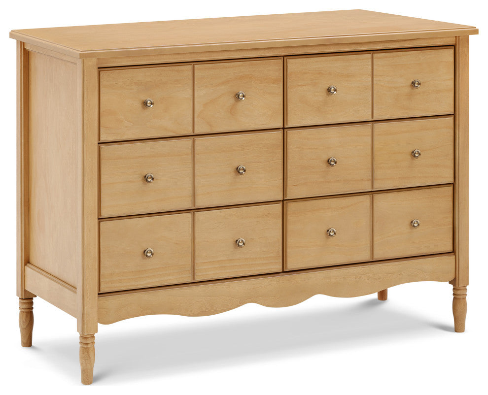 Liberty 6-Drawer Assembled Dresser, Honey