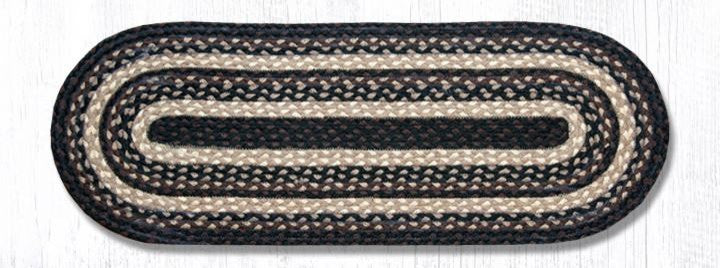 Earth Rugs C-313 Mocha / Frappuccino Jute Table Runner 13" x 36"