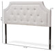 Mars Modern Grayish Beige Fabric Queen Size Headboard