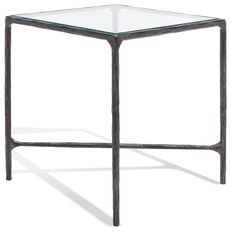 Safavieh Couture Jessa Forged Metal Square End Table, Black