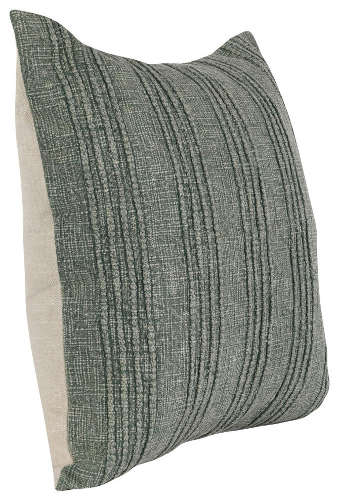 Hannah 100% Cotton 22" Throw Pillow, Green
