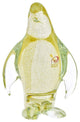 GlassOfVenice Murano Glass Penguin Sculpture - Sparkling Gold