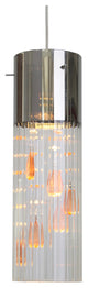 Gem LED Mini Pendant, Topaz Crystal Strings
