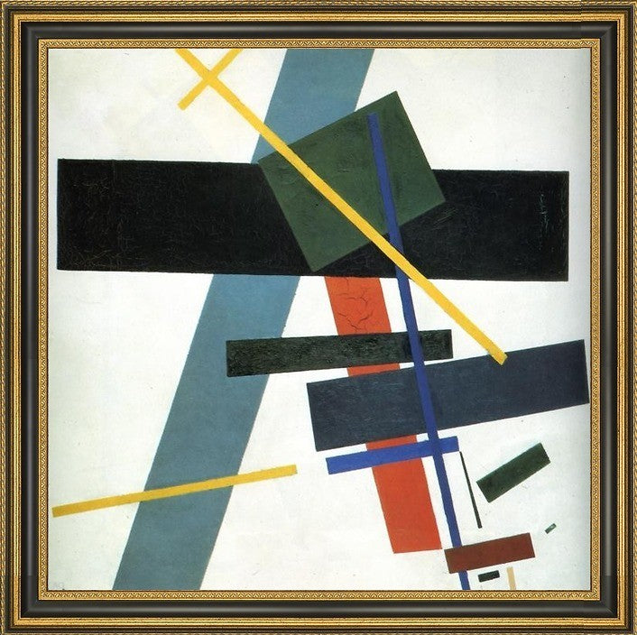 Kazimir Malevich Suprematism - 20" x 20" Framed Premium Canvas Print
