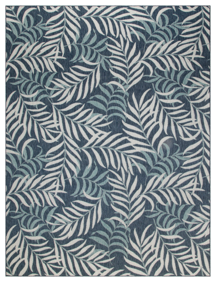 Nourison Garden Oasis 10' x 14' Navy Tropical Rug