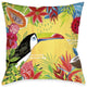 Laural Home Tutti Fruity Toucan 18" X 18" Indoor Decorative Pillow