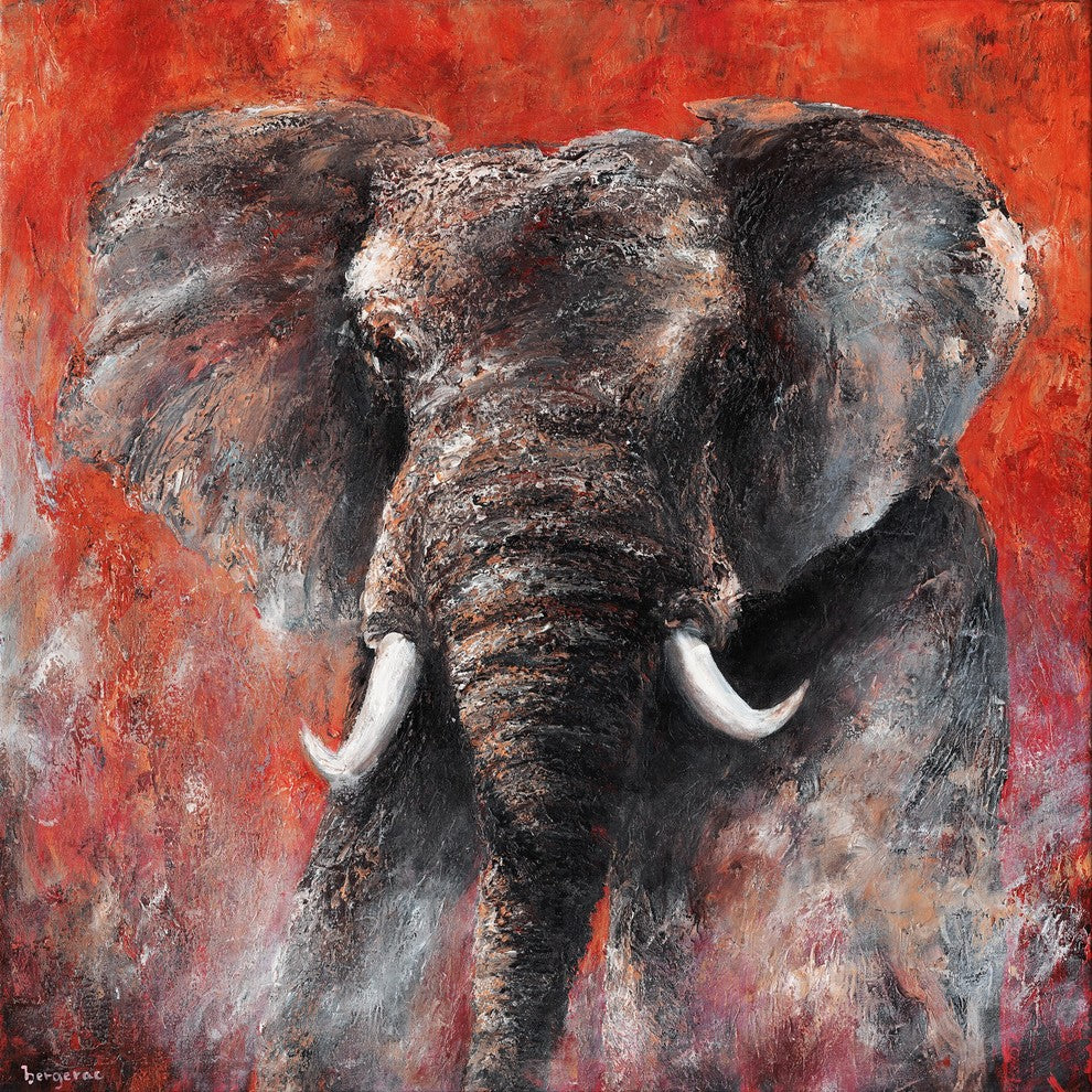 Marmont Hill, "Intensity" by Bergerac Painting Print on Wrapped Canvas, 32x32