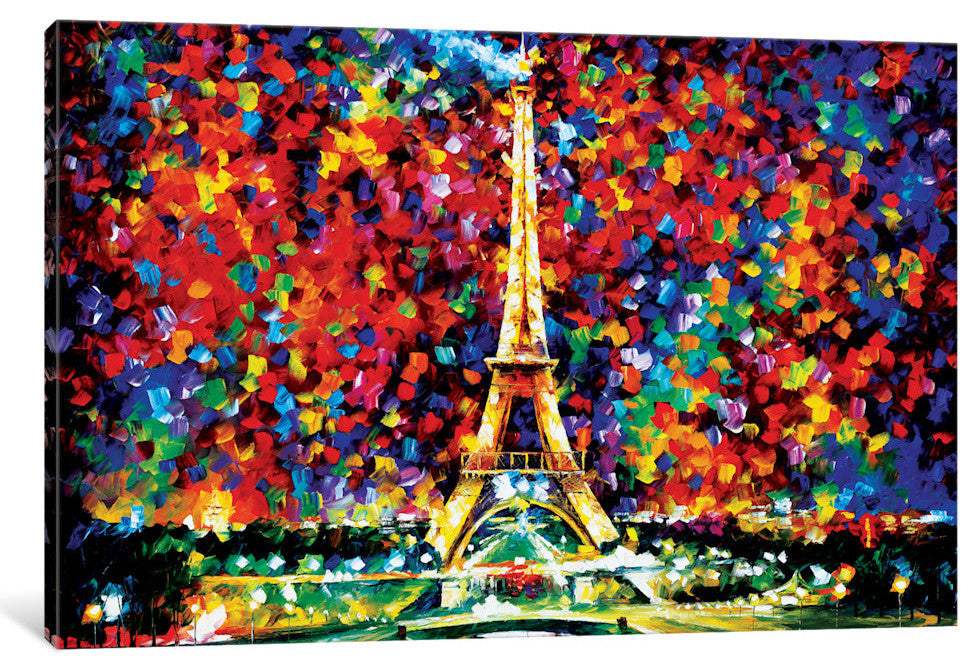 "Paris Of My Dreams Gallery" by Leonid Afremov, 18x12x1.5"