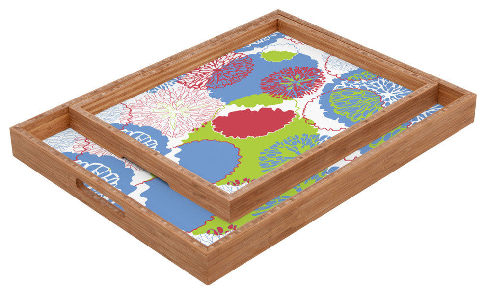 Deny Designs Karen Harris Brandywine Fall Primrose Incarnation Rectangular Tray