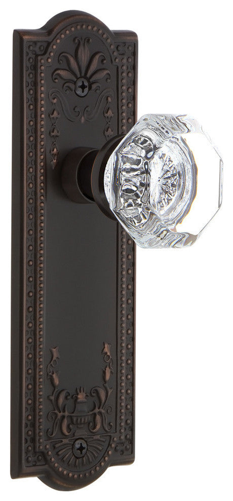 Meadows Plate Privacy Waldorf Knob, Timeless Bronze