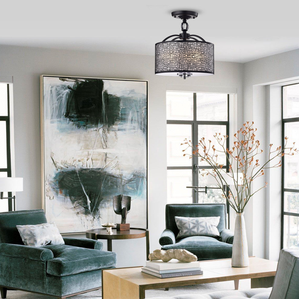 Andromeda 3-Light Semi Flush Mount