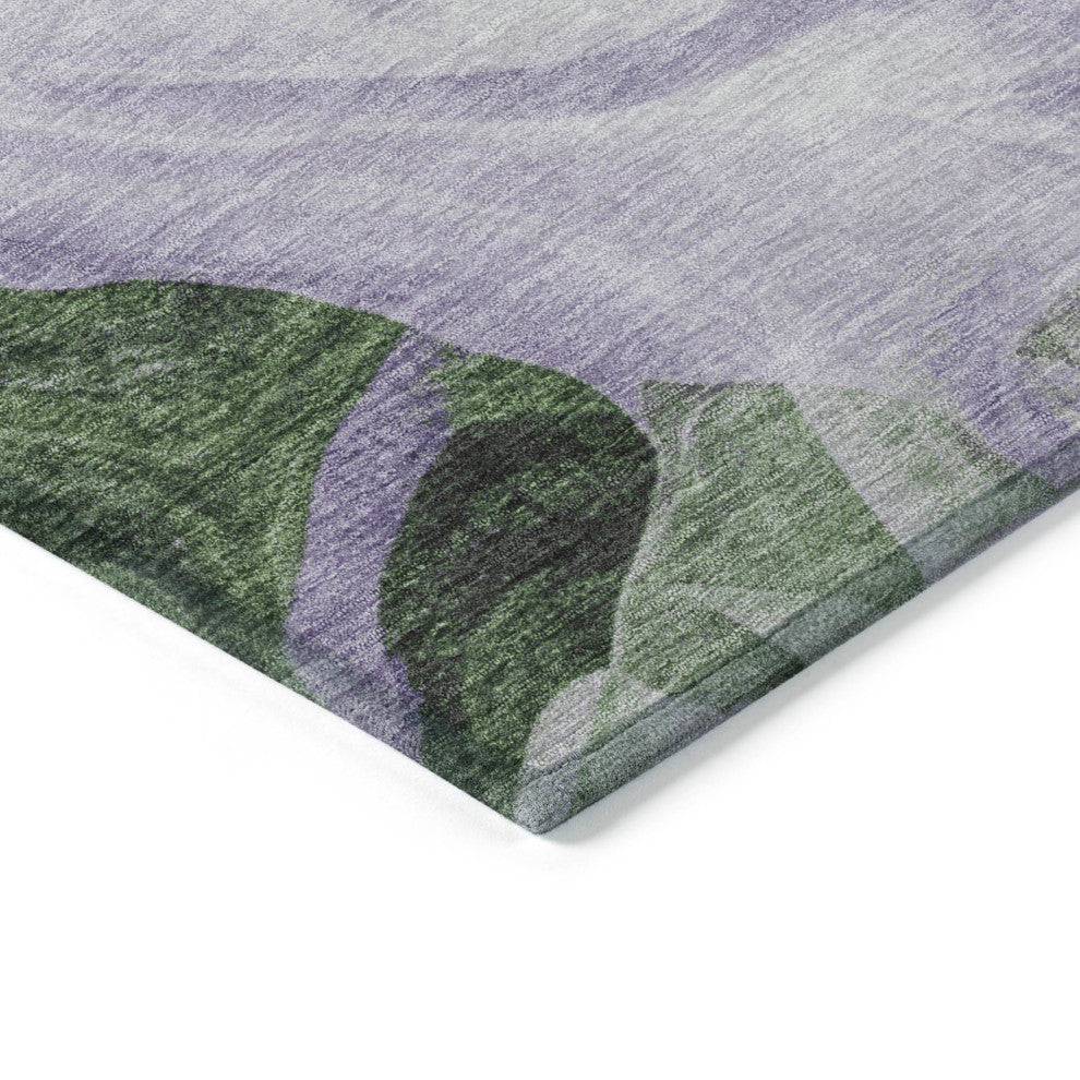 Machine Washable Indoor/Outdoor Chantille ACN1863 Violet 5' x 7'6" Rug