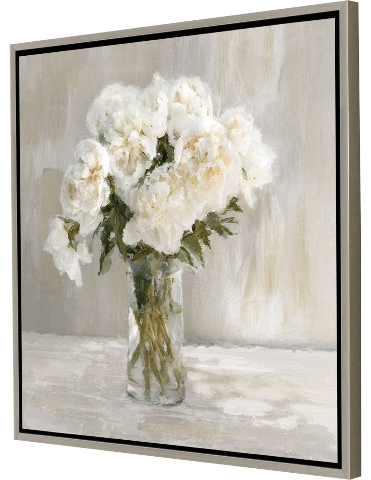 White Flower Bouquet Canvas