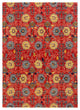 Chrysanthemum Red Tibetan Rug, 6'x9'