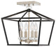 Hinkley Stinson Small Semi-Flush Mount, Black