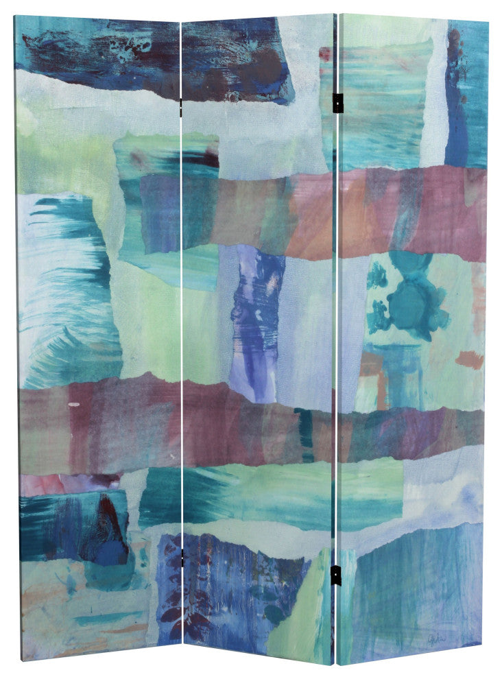 5' Tall Ocean Dance Canvas Room Divider