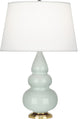 Small Triple Gourd Accent Lamp, Celadon