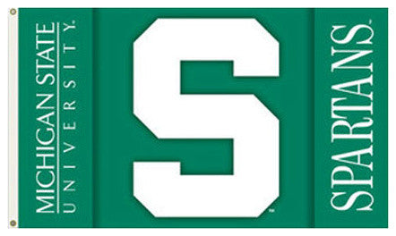 Michigan State, 3'x5' NCAA 2-Sided Polyester Flag