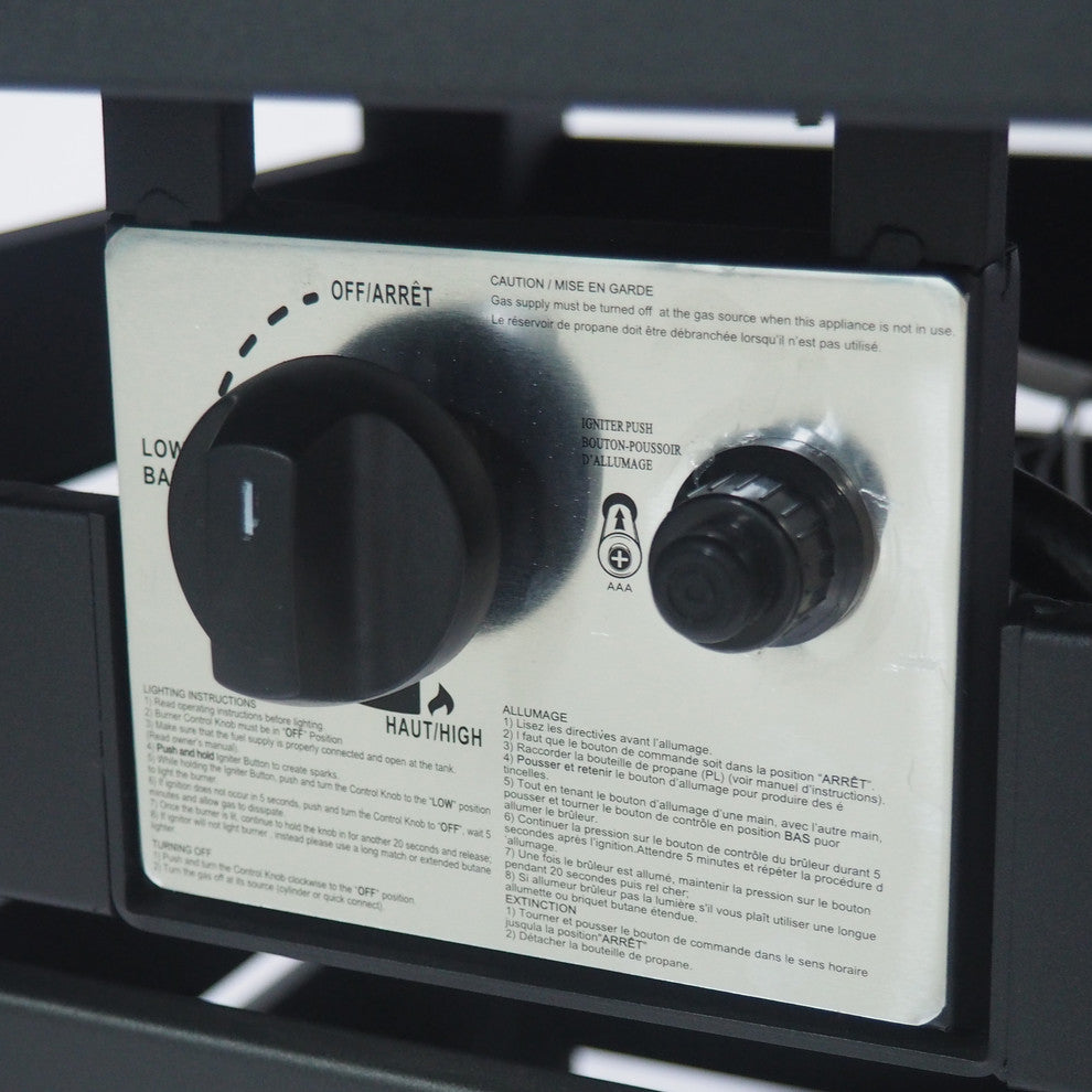 Muriel Rectangular Iron Fire Pit