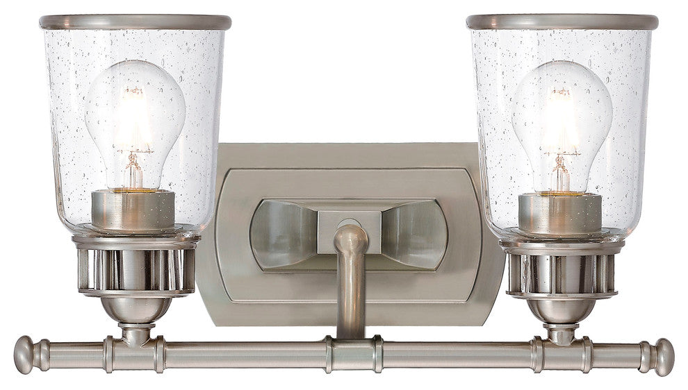Livex Lighting Lawrenceville Light Bath Vanity, Brushed Nickel