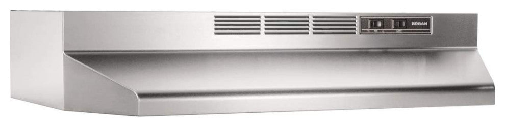 Broan 413004 30" Ductless Under-Cabinet Range Hood, Stainless Steel