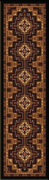 High Rez Rug, Brown, 2'x8', Runner