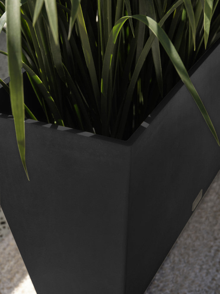 Midori Trough Planter, Black, 31 Inch, 1 Pack