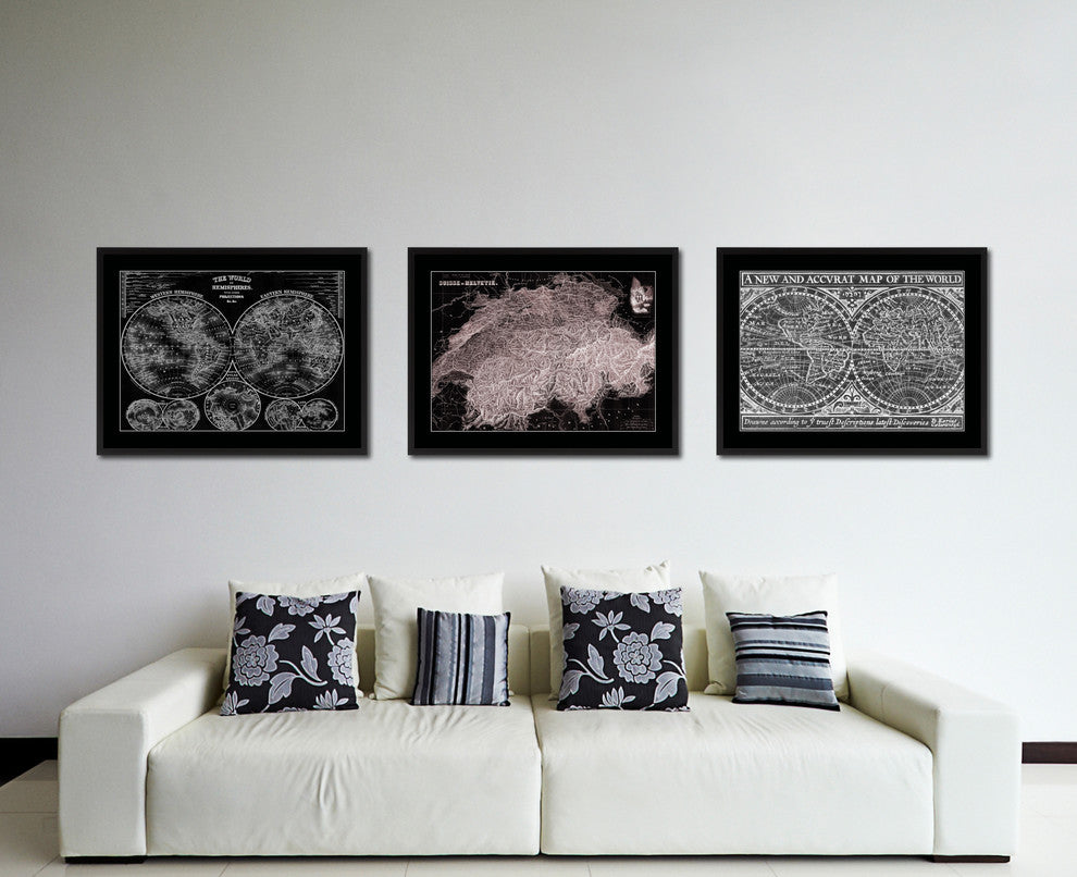 Switzerland Vintage Vivid Sepia Map Canvas, 16"x21"