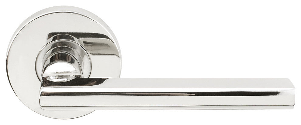 Sunrise Lever, Half Passage, RH, Polished Stainless Steel, 2-3/4" Backset