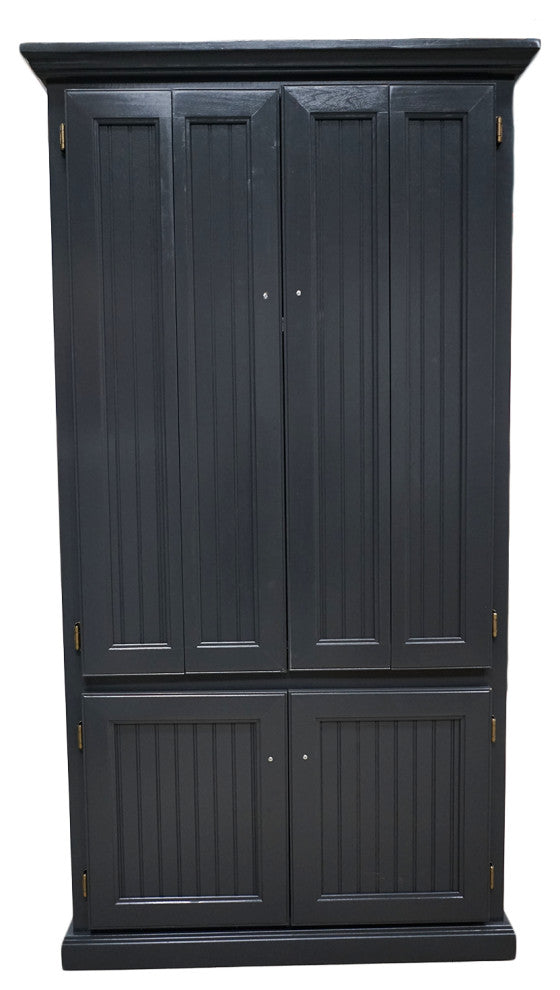 Eagle Furniture Coastal Computer Armoire Work Station, Iron Ore