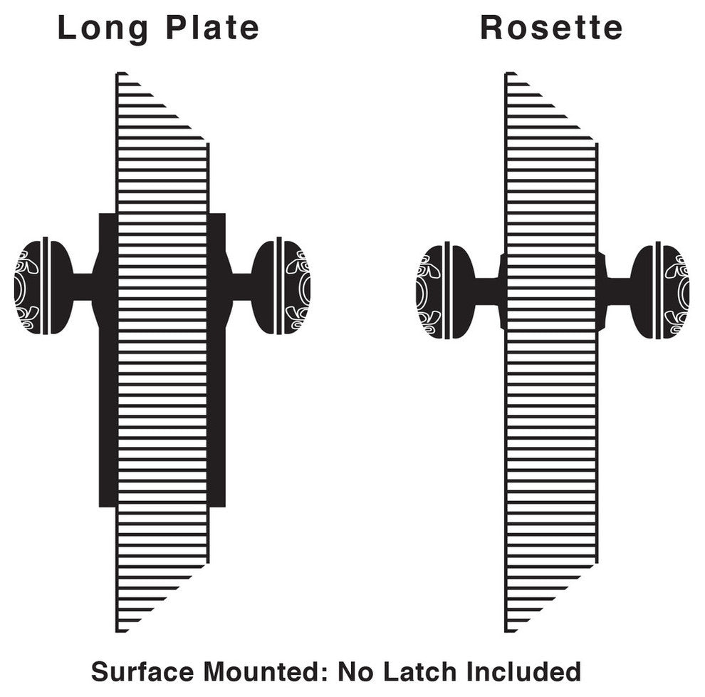Classic Rosette Double Dummy Chateau Door Knob